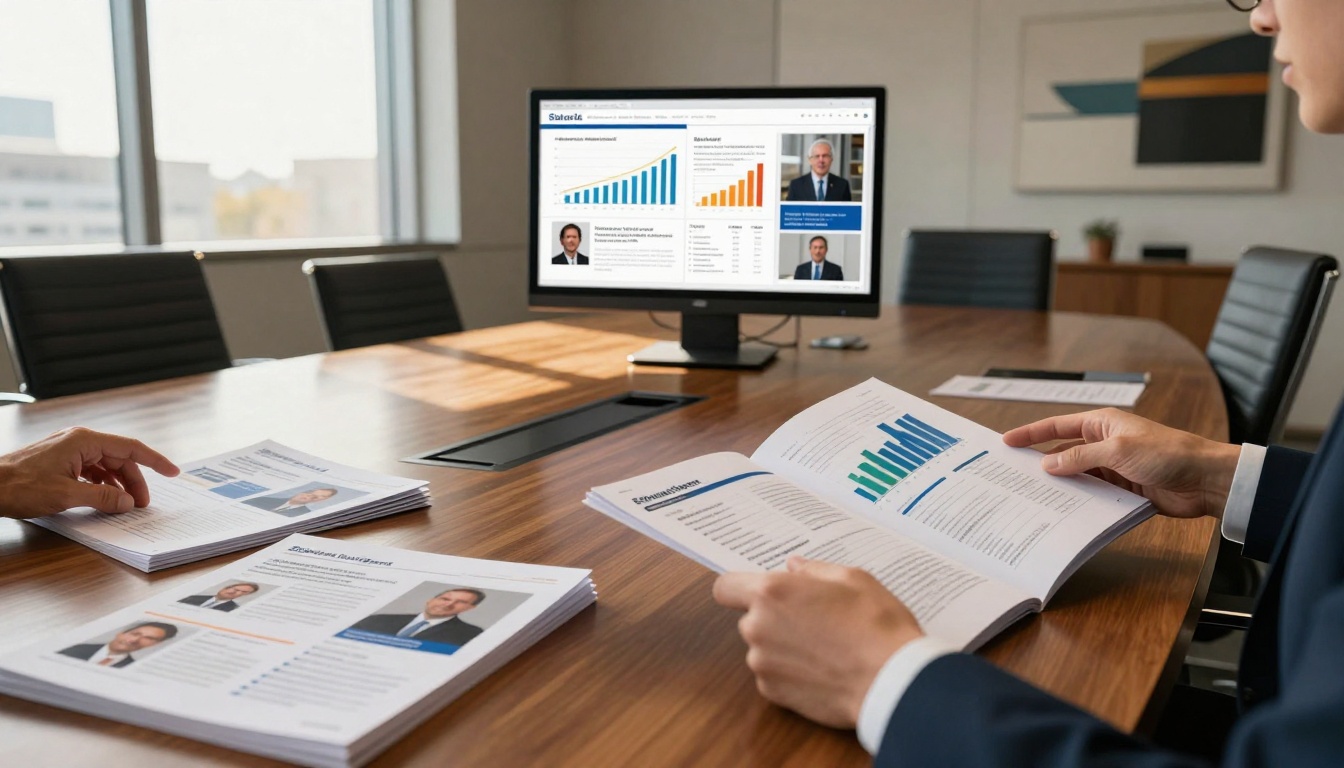 Corporate Report Digital Transformation Boardroom Corporate Report Digital Transformation Boardroom