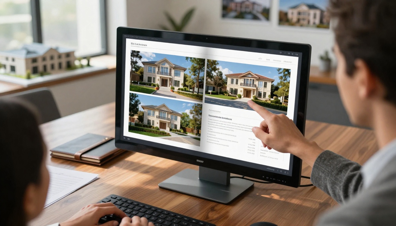 Real estate digital brochure meeting
