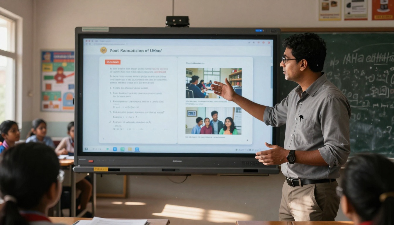 Classroom interactive educational flipbook