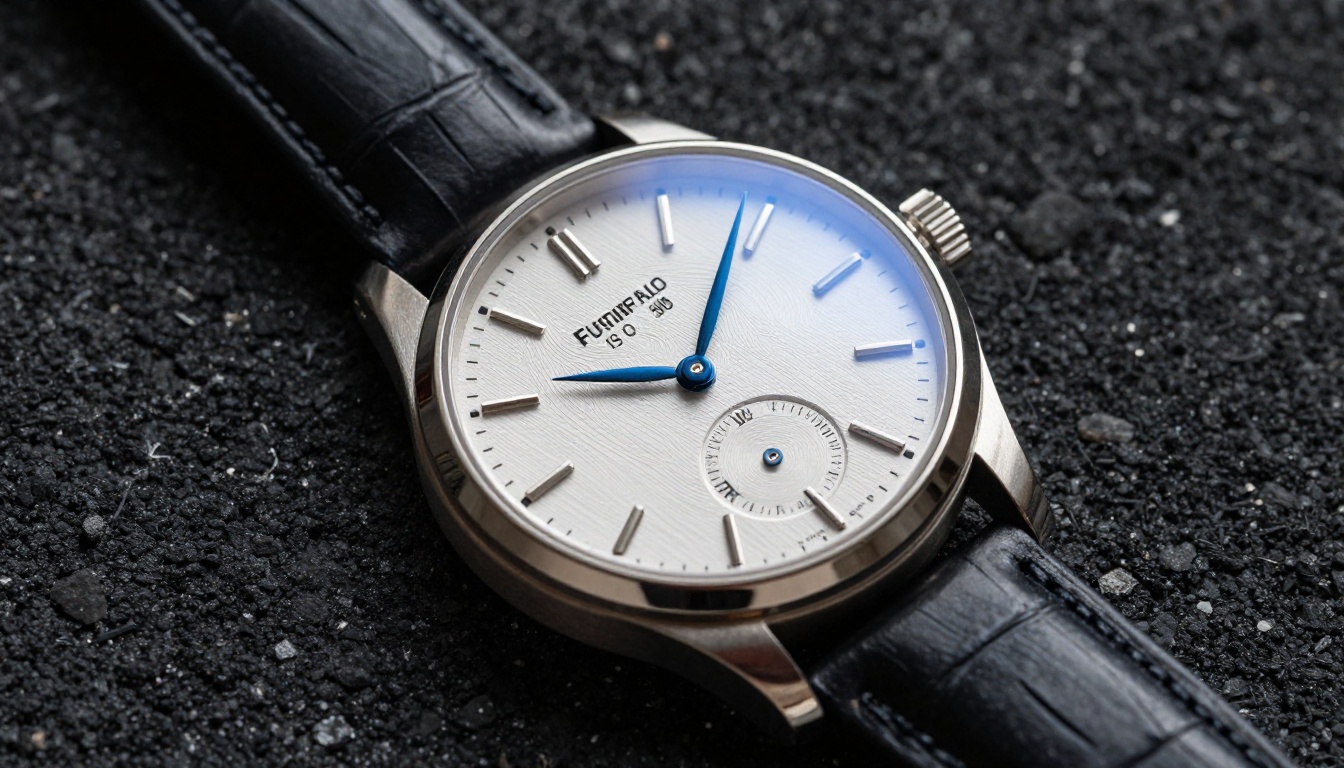 Luxury watch product photography on volcanic stone — the level of detail FLUX.2 Pro achieves for commercial product imagery