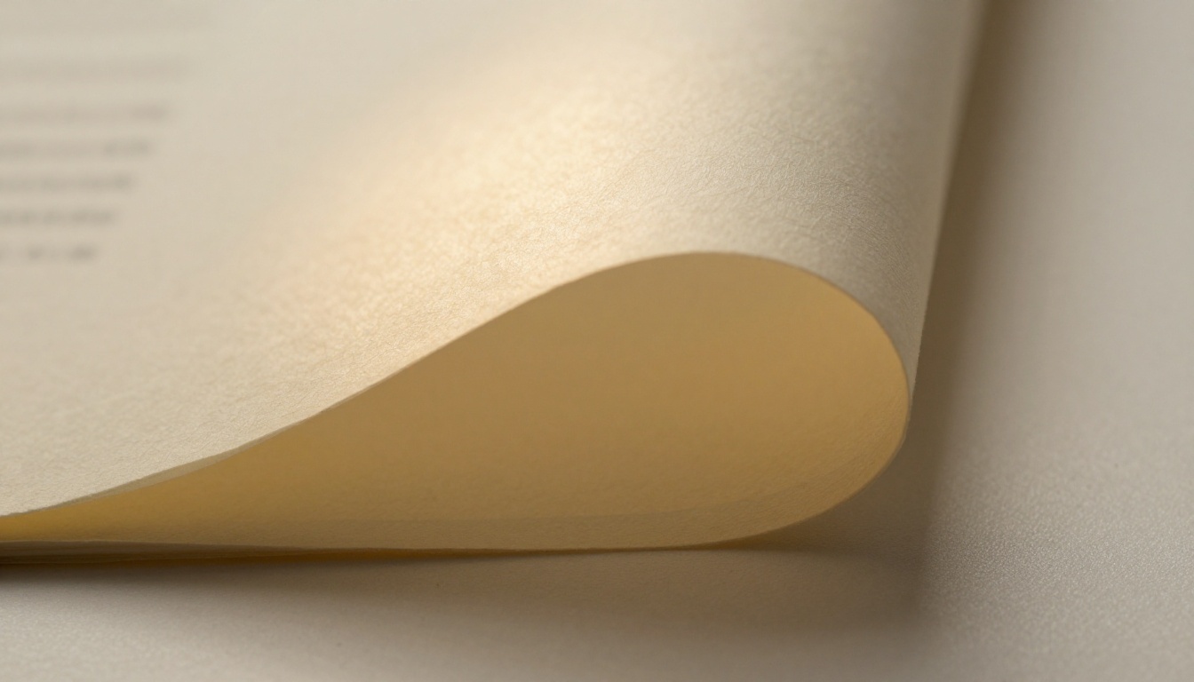 Extreme macro close-up of a book page mid-curl catching warm studio light Extreme macro close-up of a book page mid-curl catching warm studio light