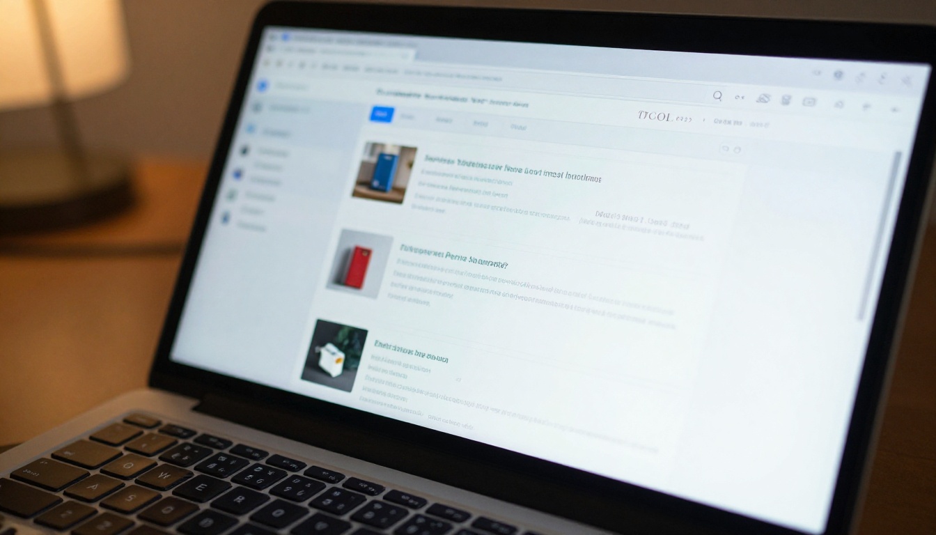 Laptop screen showing PDF document upload process on a web platform interface