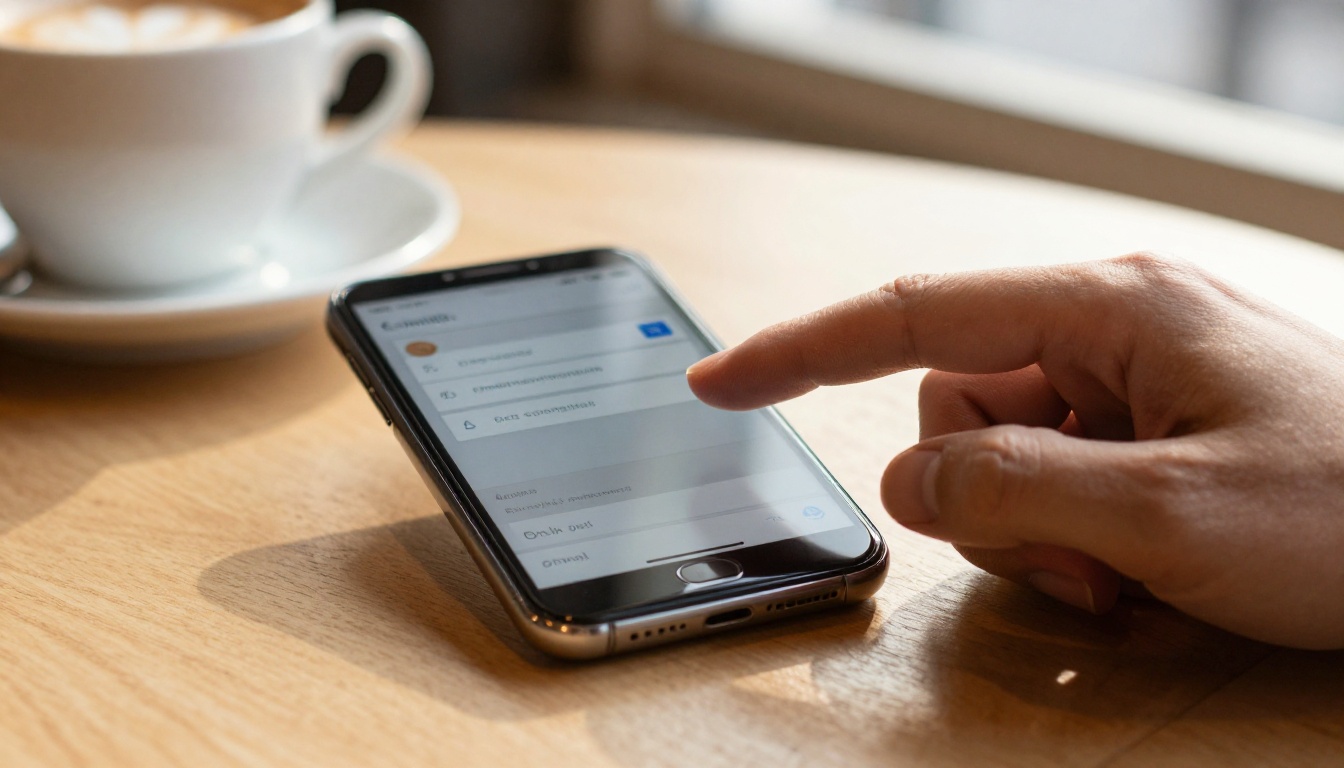 Smartphone screen showing an email compose window with a flipbook link being pasted instead of a file attachment
