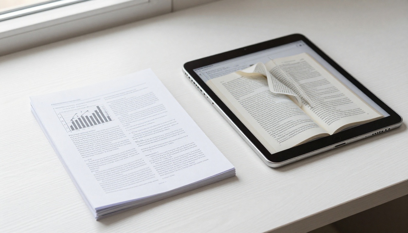 Static presentation compared to interactive flipbook on an iPad Static presentation compared to interactive flipbook on an iPad