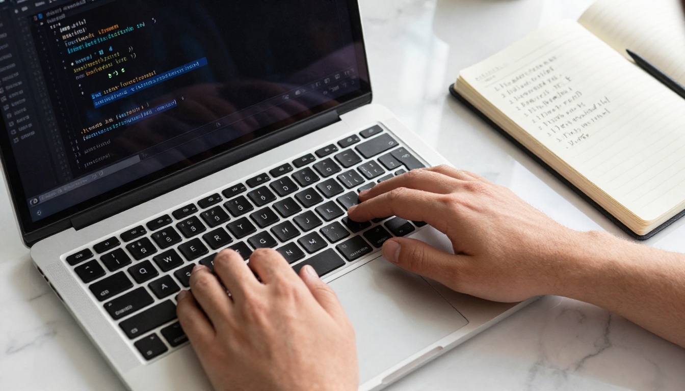 HTML iframe embed code on laptop screen