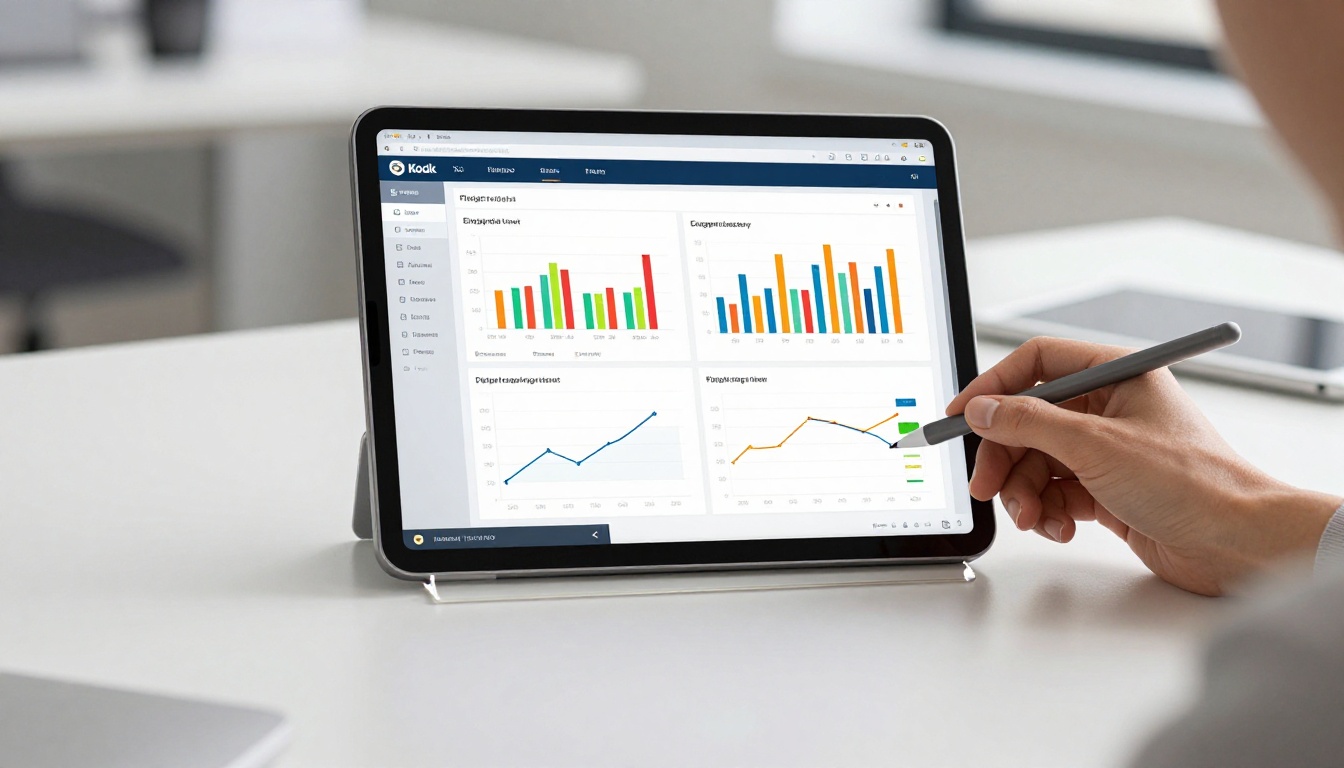 Analytics dashboard showing flipbook engagement metrics