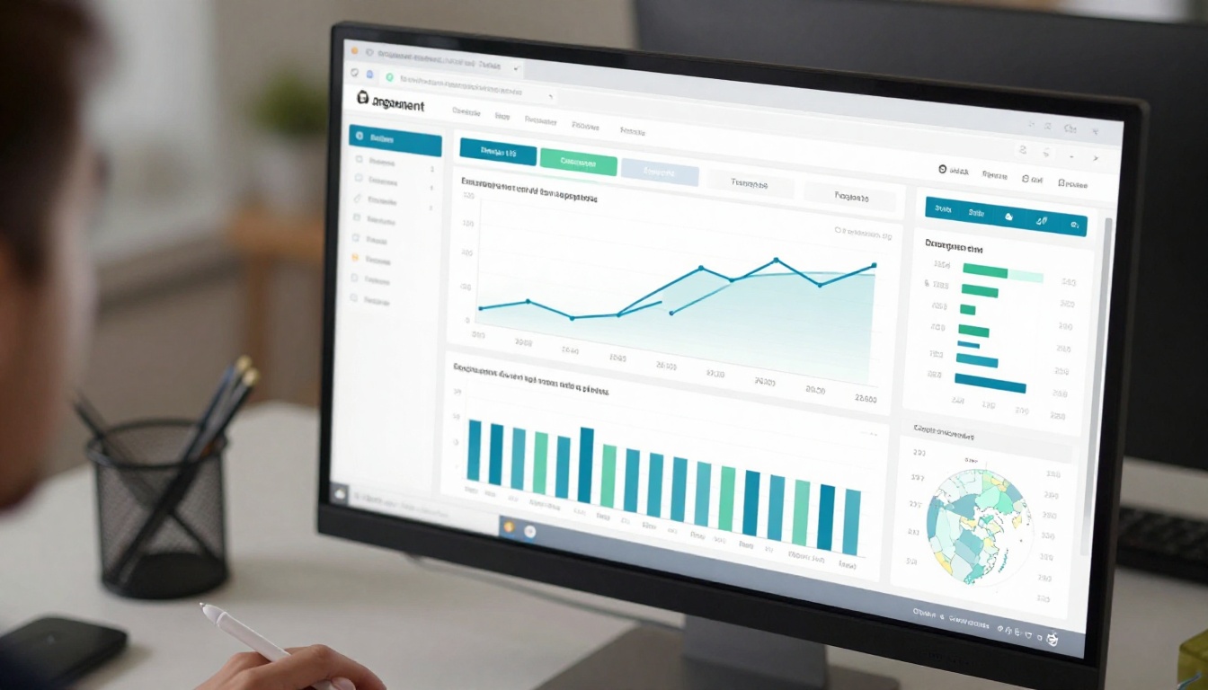 Analytics dashboard showing document reader performance data