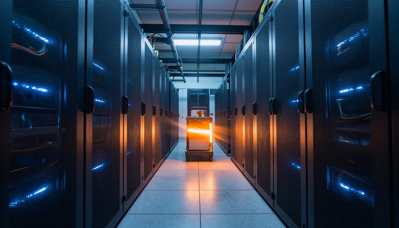 Server room infrastructure representing fast AI generation pipelines Server room infrastructure representing fast AI generation pipelines