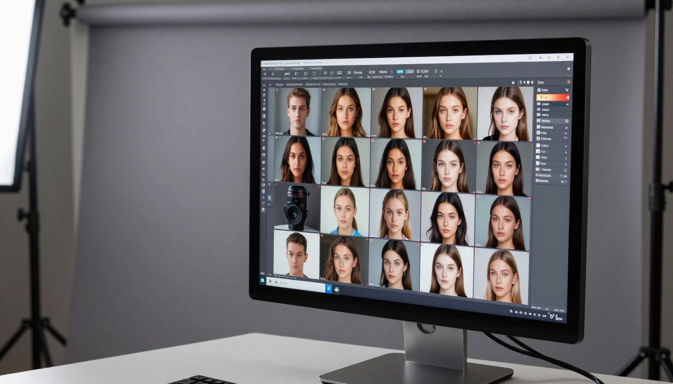 Side-by-side monitor comparison showing 4K image quality at different parameter settings