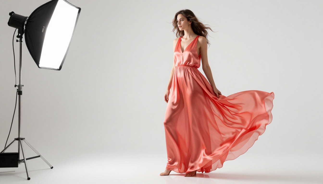 Fashion portrait in studio showing photorealistic AI generation capabilities