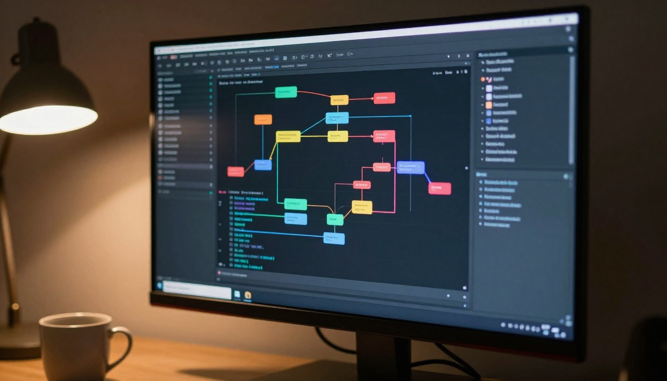 ComfyUI workflow interface on an ultrawide monitor