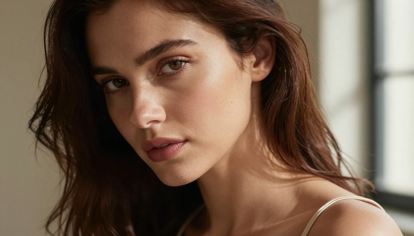 Portrait with warm window light