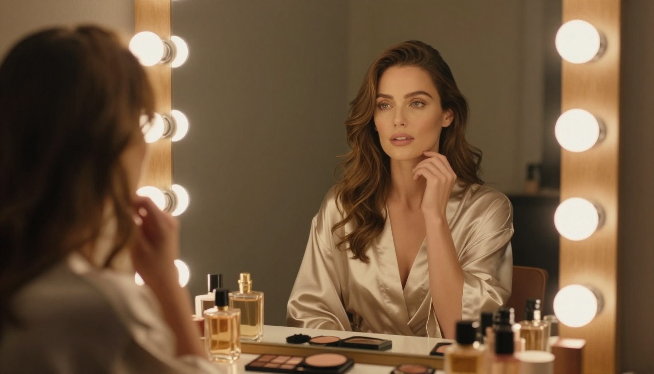 Boudoir vanity dressing room scene