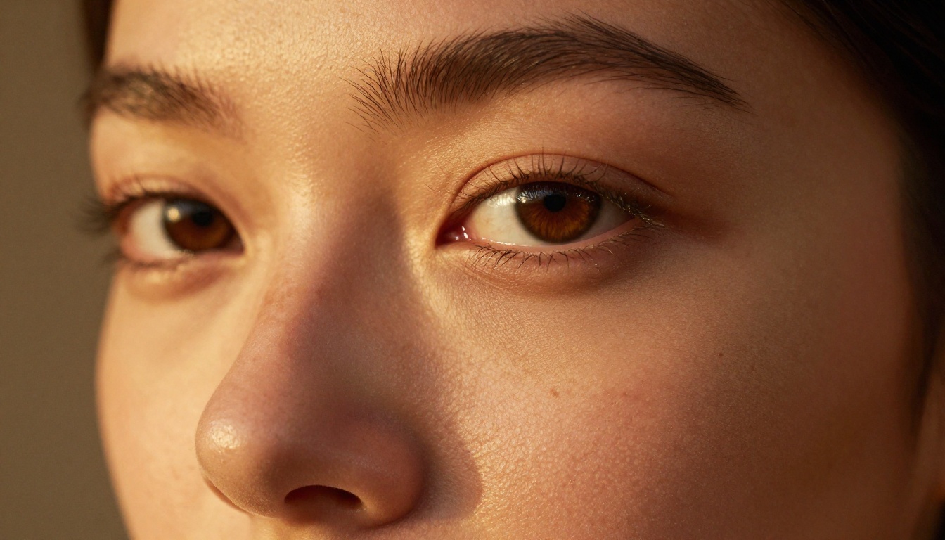 Close-up photorealistic portrait showing skin and eye detail achievable with optimal settings