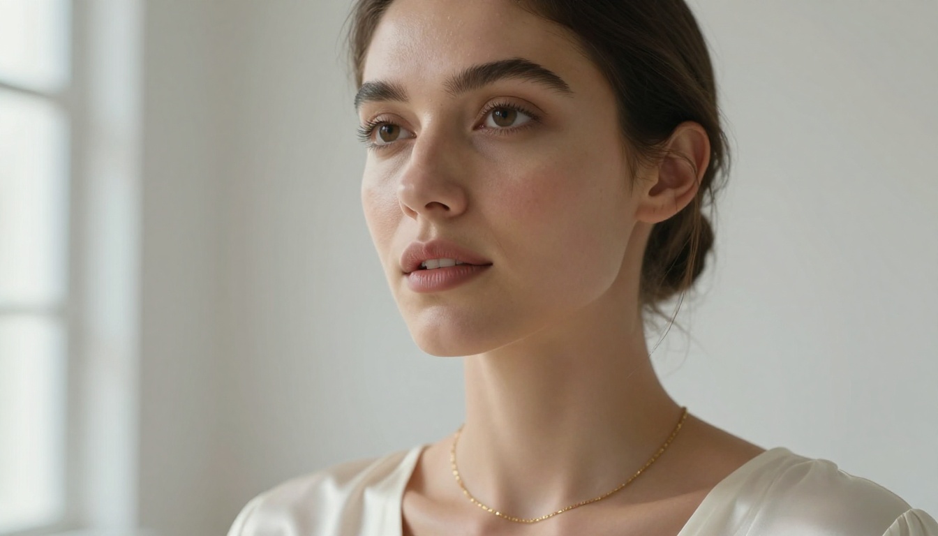 Close-up portrait showing natural beauty and authentic expression