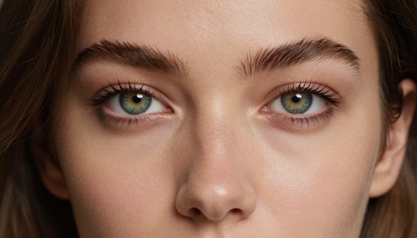 Extreme close-up glamour portrait with Rembrandt lighting, photorealistic skin detail, 8K