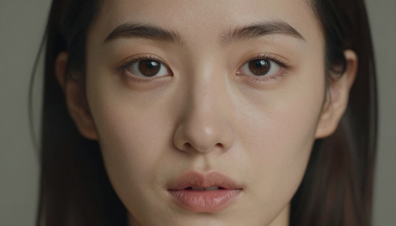 Artistic beauty close-up portrait