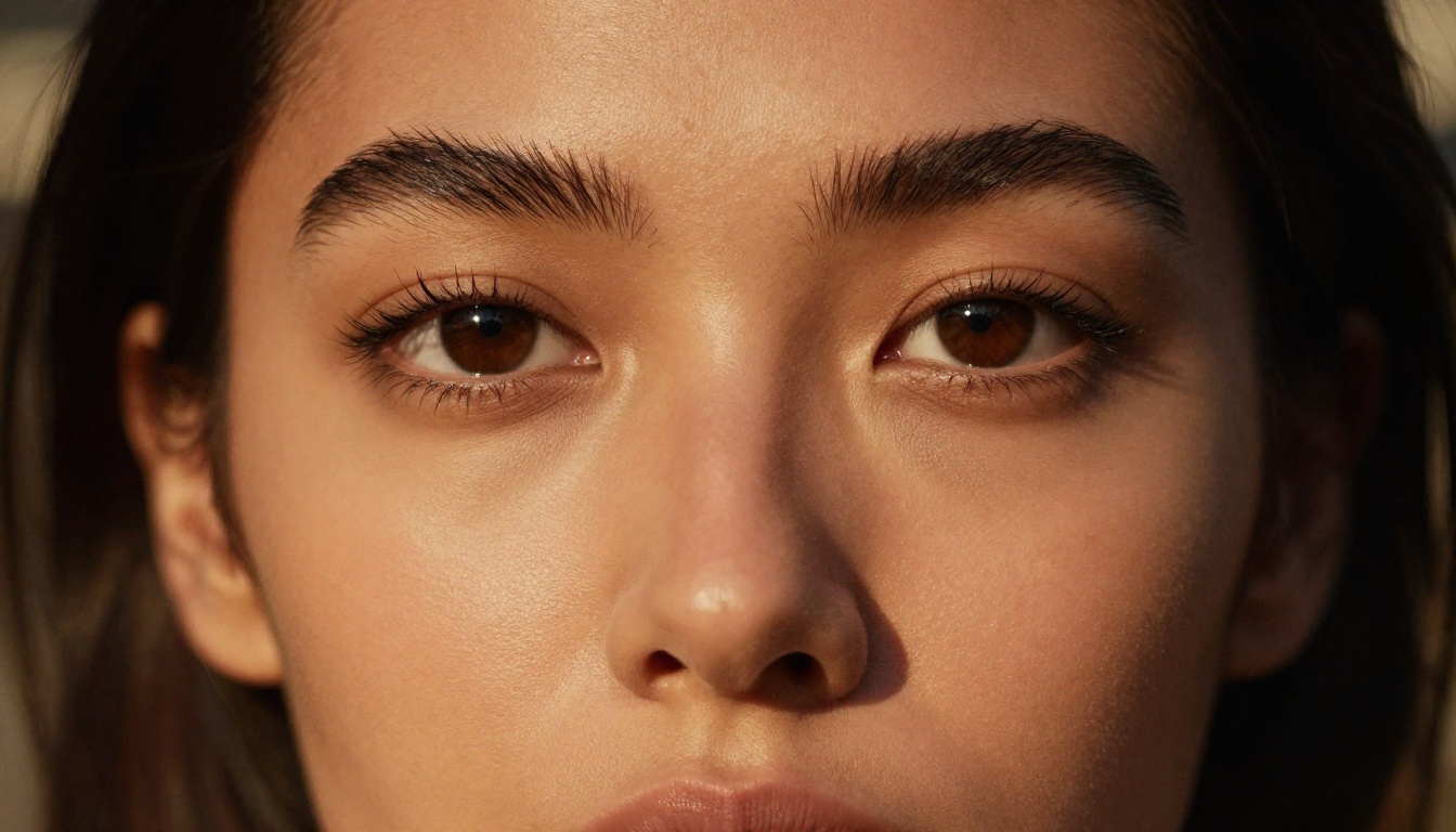 Dramatic close-up glamour AI portrait with Rembrandt lighting