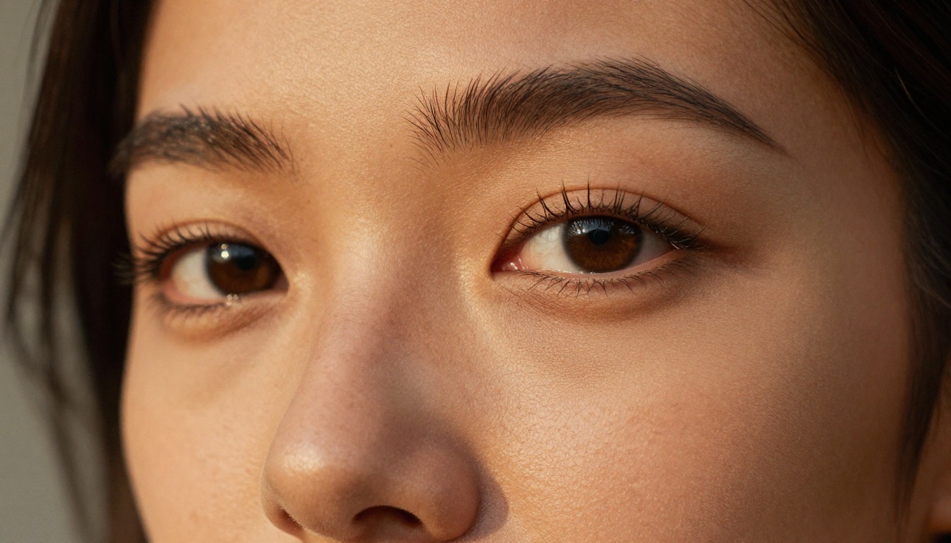 Close-up portrait showing extreme skin texture detail achieved with AI generation