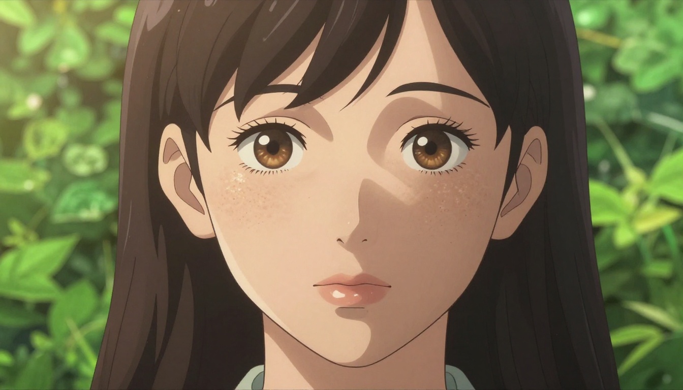 Extreme close-up face portrait showing the skin texture and detail quality of modern AI image generators