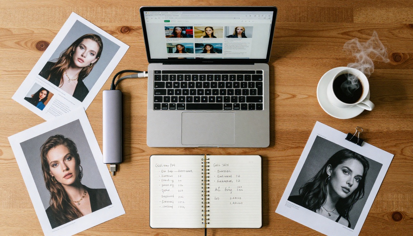 Cost and workflow comparison flat-lay desk