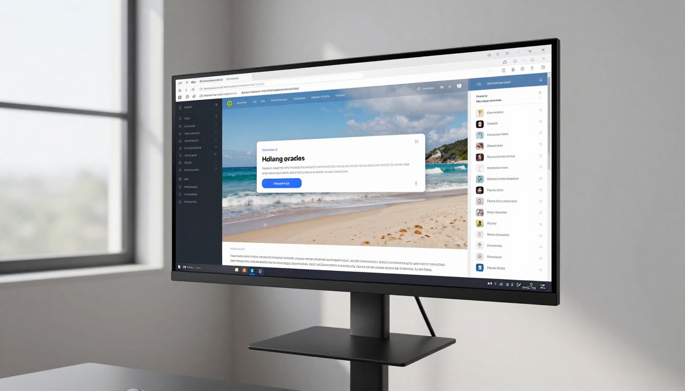 An ultrawide monitor displaying an AI video model selection interface with text prompt