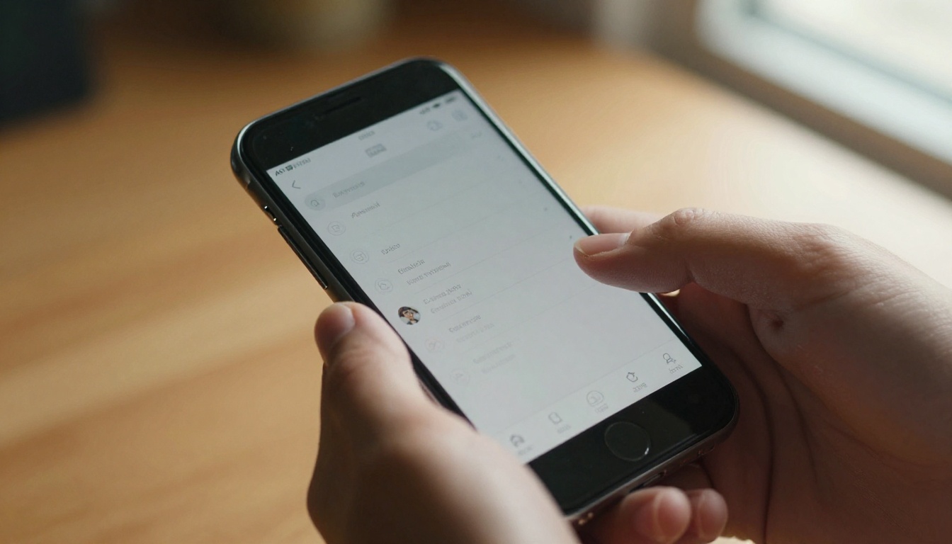 Hands typing a prompt into an AI image generator on mobile Hands typing a prompt into an AI image generator on mobile