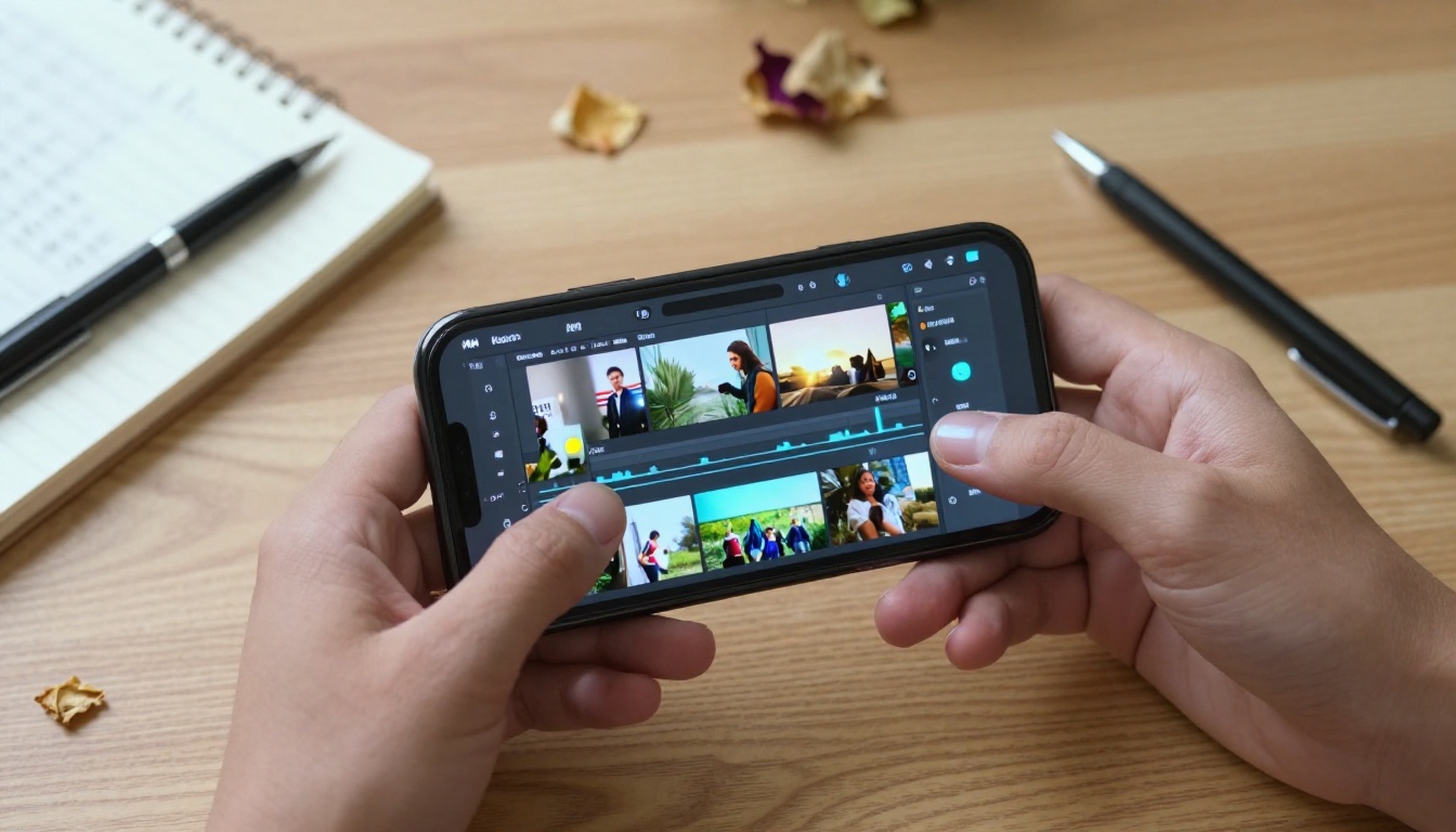 AI video creation on smartphone AI video creation on smartphone