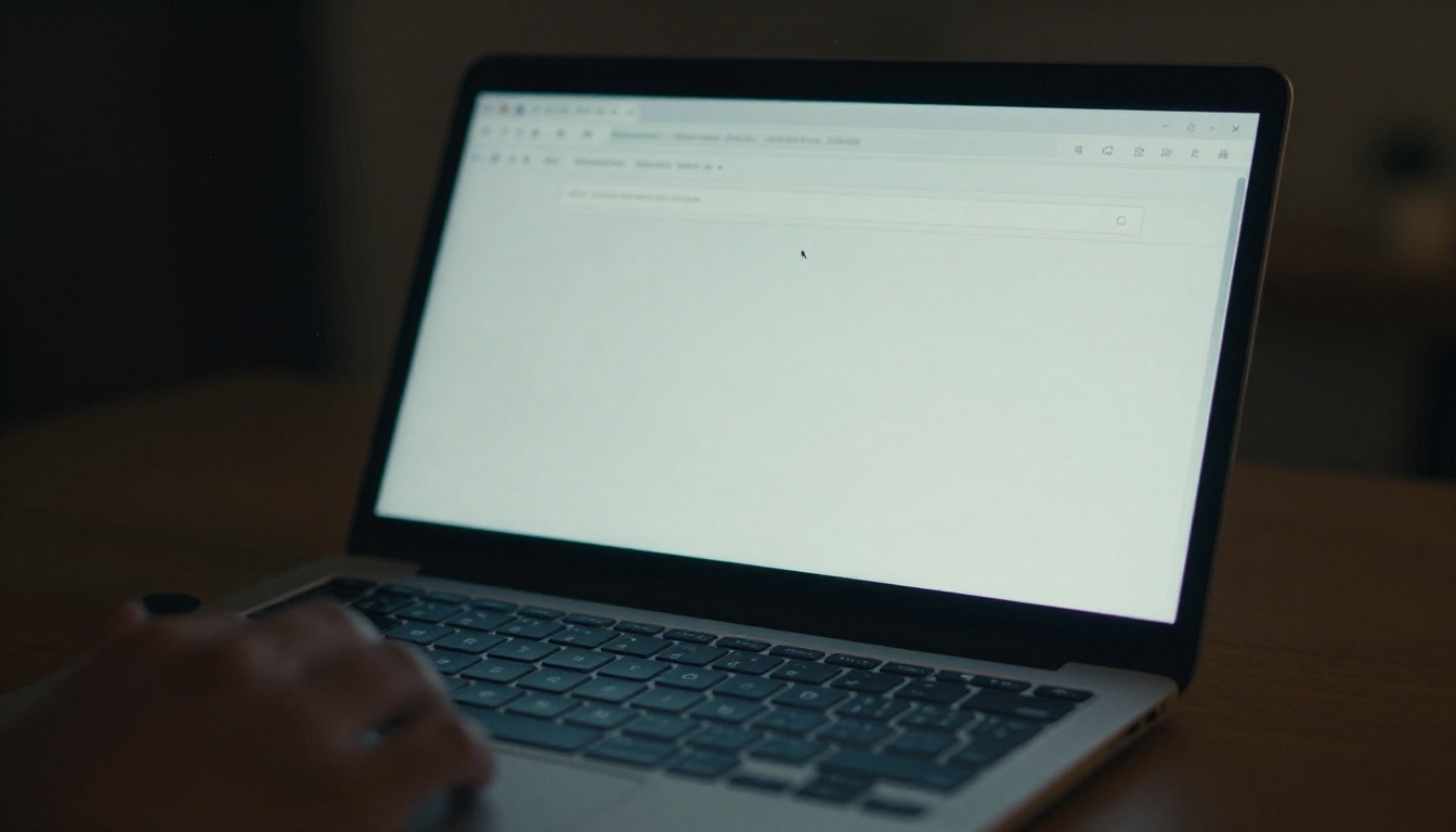 Laptop screen showing AI text input interface Laptop screen showing AI text input interface