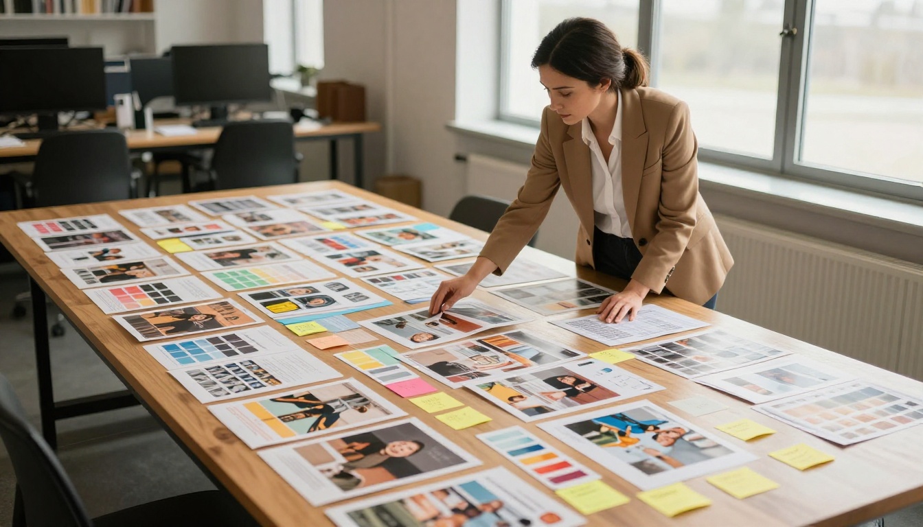 Editorial content planning for a flip magazine