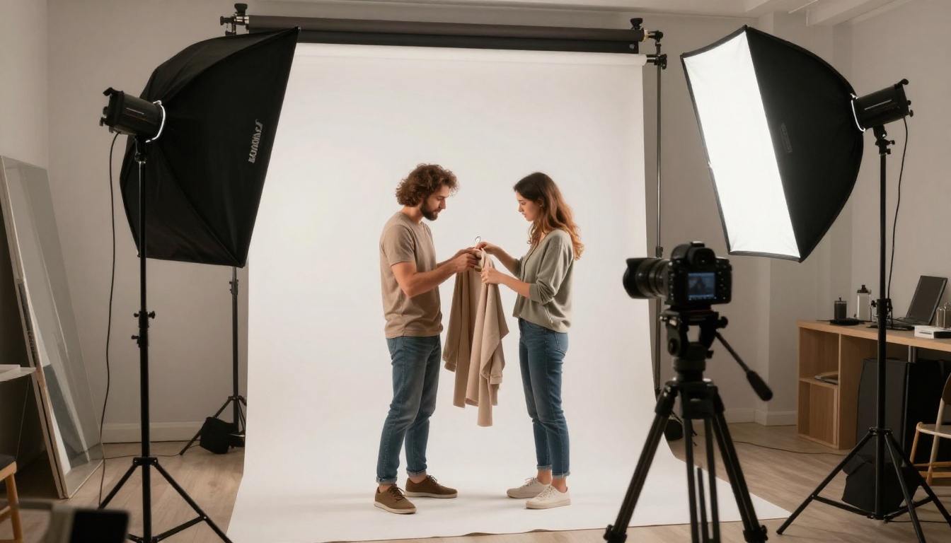 Commercial product photography studio behind-the-scenes Commercial product photography studio behind-the-scenes