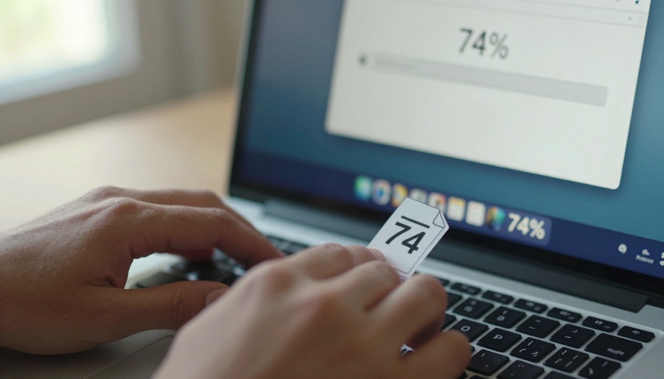 Close-up of hands uploading a PDF to a browser interface