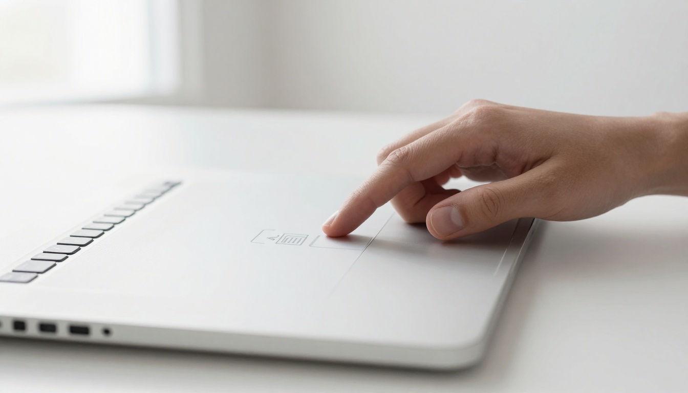 Hands uploading PDF file on MacBook laptop