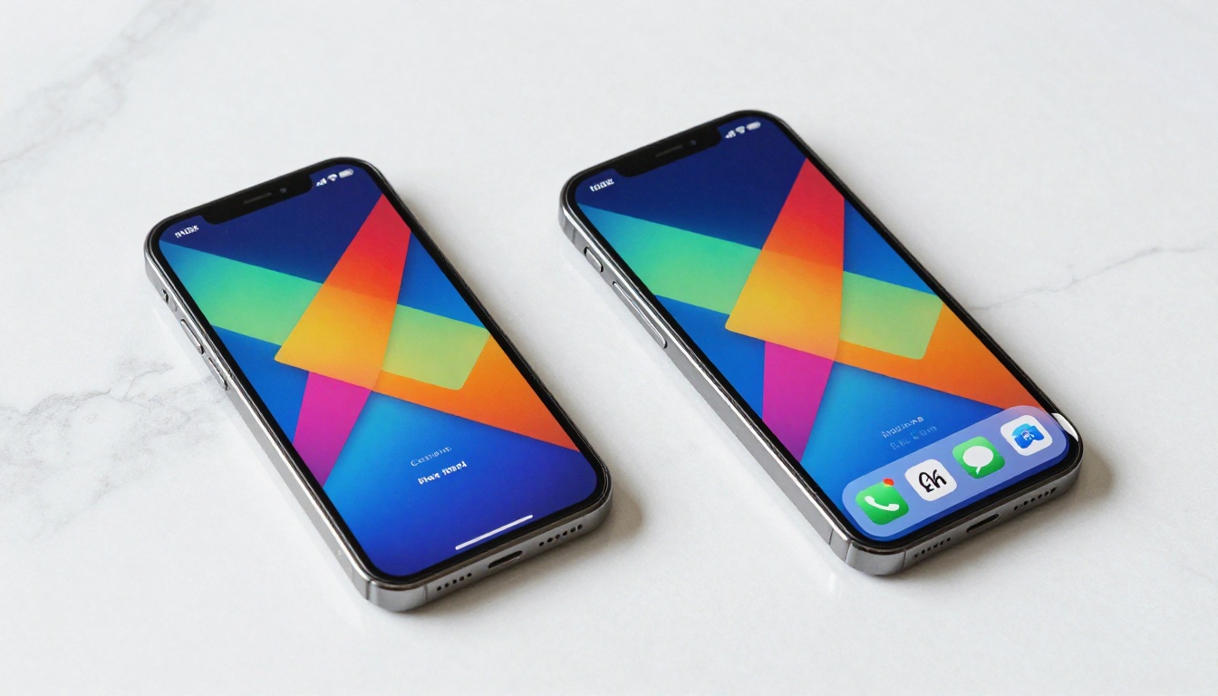 Two smartphones side by side showing Canva design vs the same content as a flipbook Two smartphones side by side showing Canva design vs the same content as a flipbook