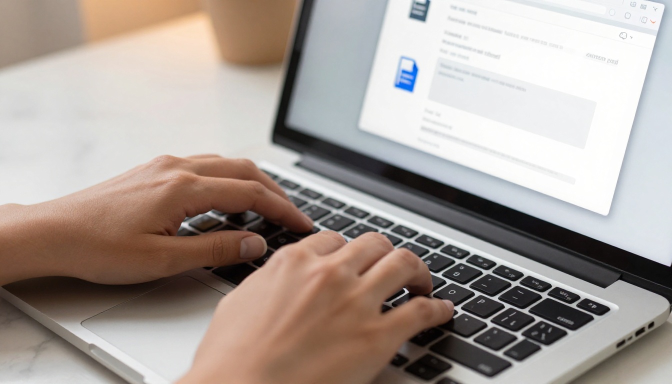 Hands uploading a PDF file to an online flipbook converter