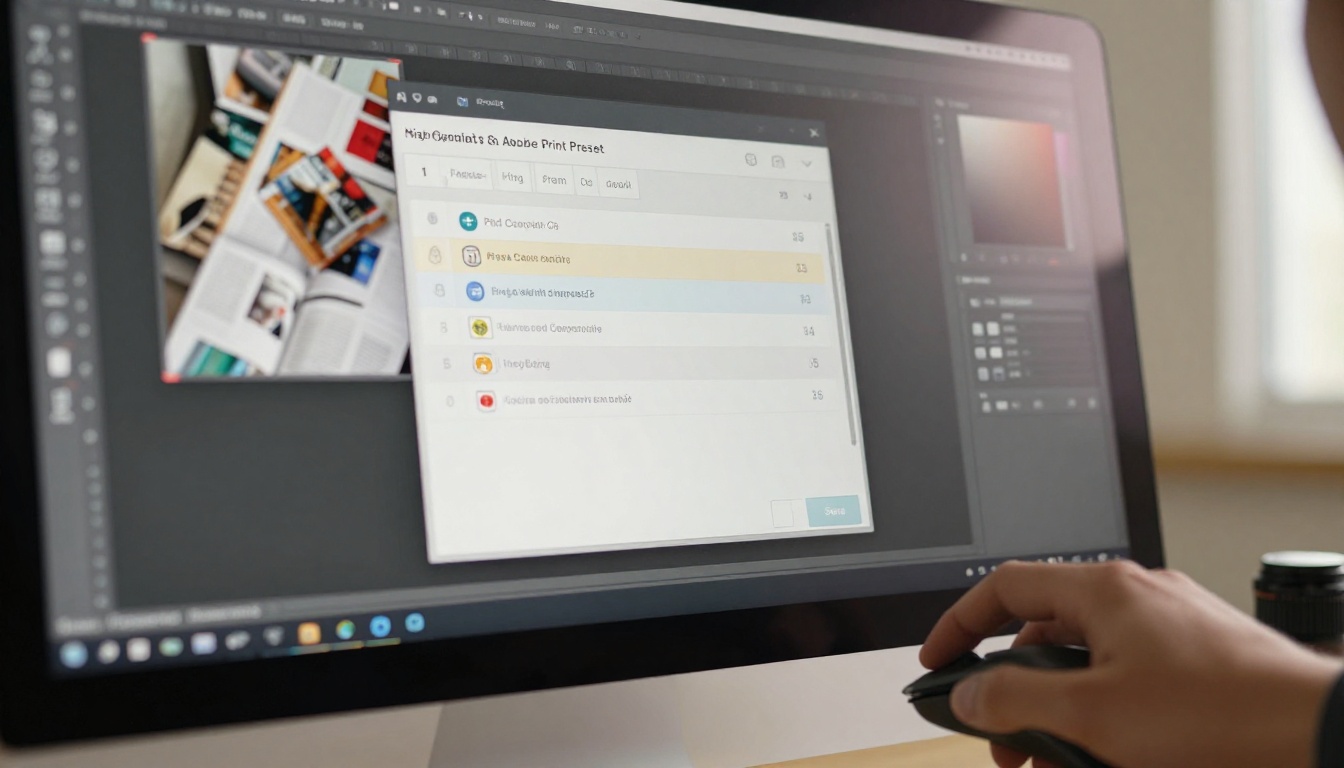 Close-up of the Photoshop PDF export dialog with High Quality Print settings visible