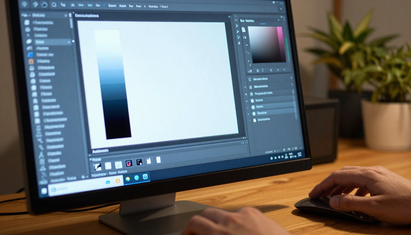 Close-up of Photoshop layers panel with meticulously organized color-coded design layers