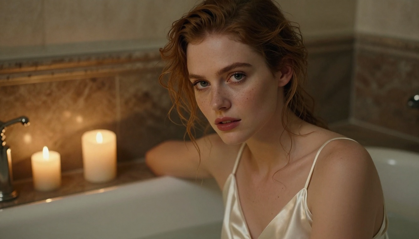 An intimate, romantic portrait of a beautiful woman, representing the deep personal connection available through Private Crush