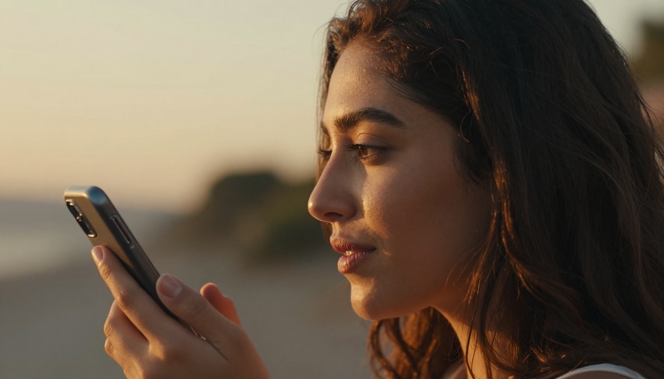 A Latina woman in profile with beautiful golden sunset rim lighting in her hair A Latina woman in profile with beautiful golden sunset rim lighting in her hair