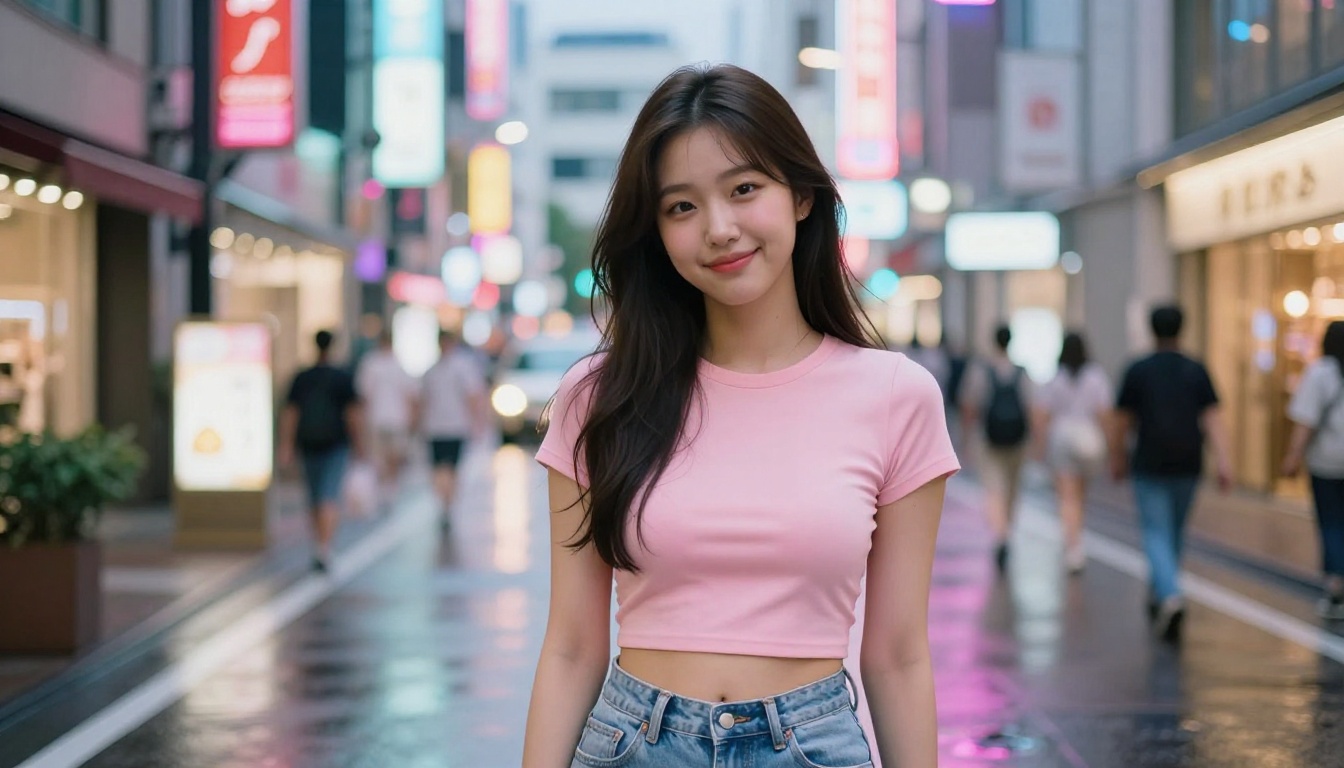Korean woman in Tokyo Harajuku street