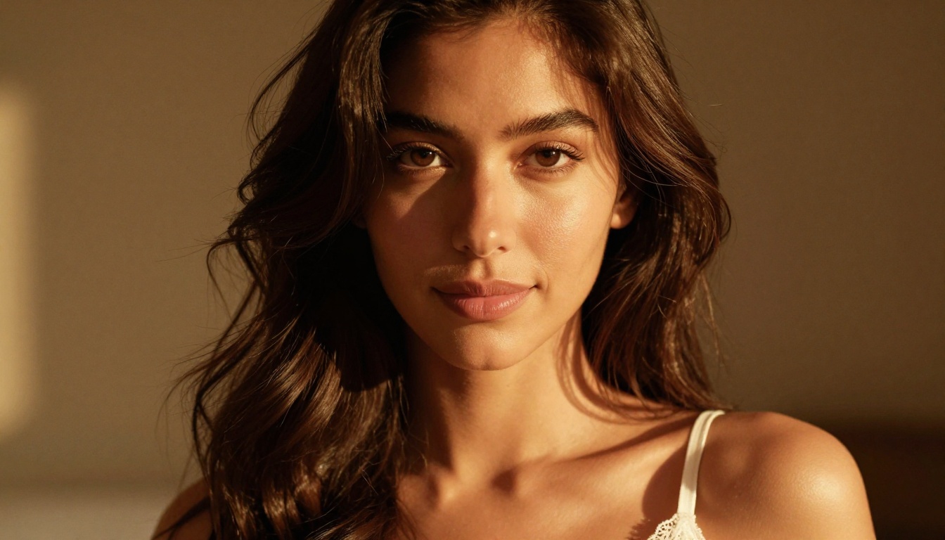 Beautiful woman ready to create
