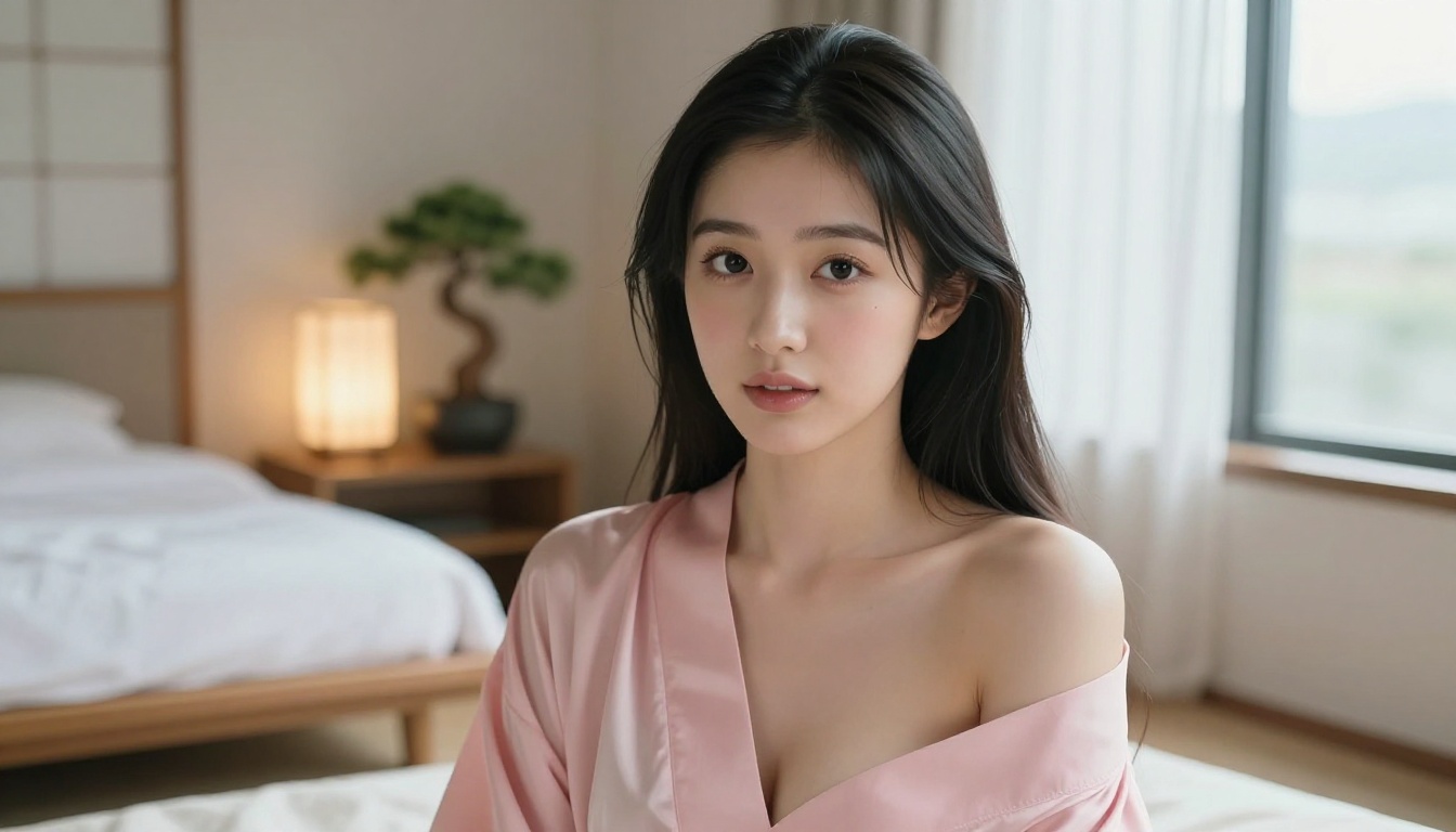 Beautiful Japanese woman with anime-inspired aesthetic