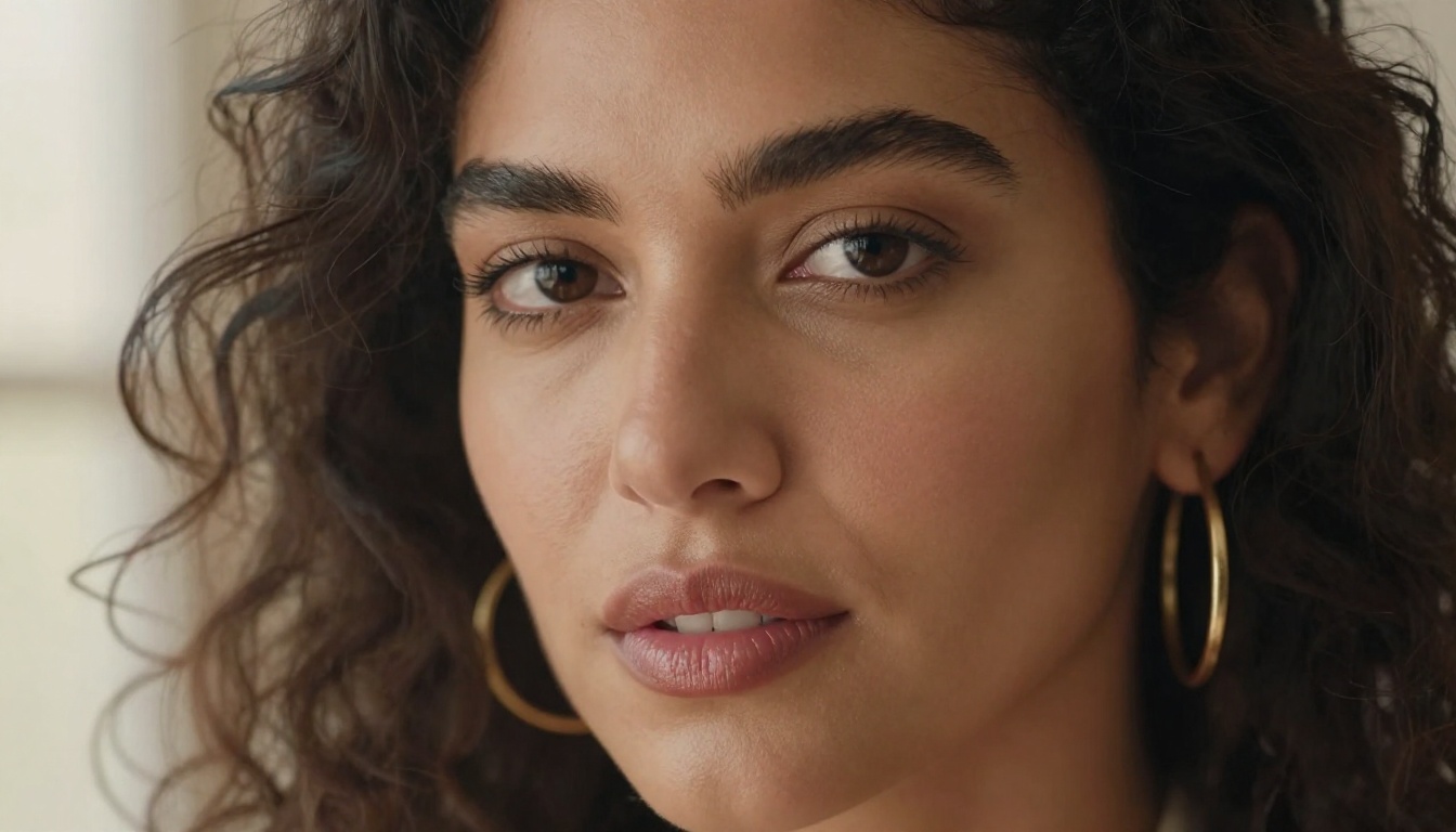 Beautiful AI companion portrait, intimate and artistic