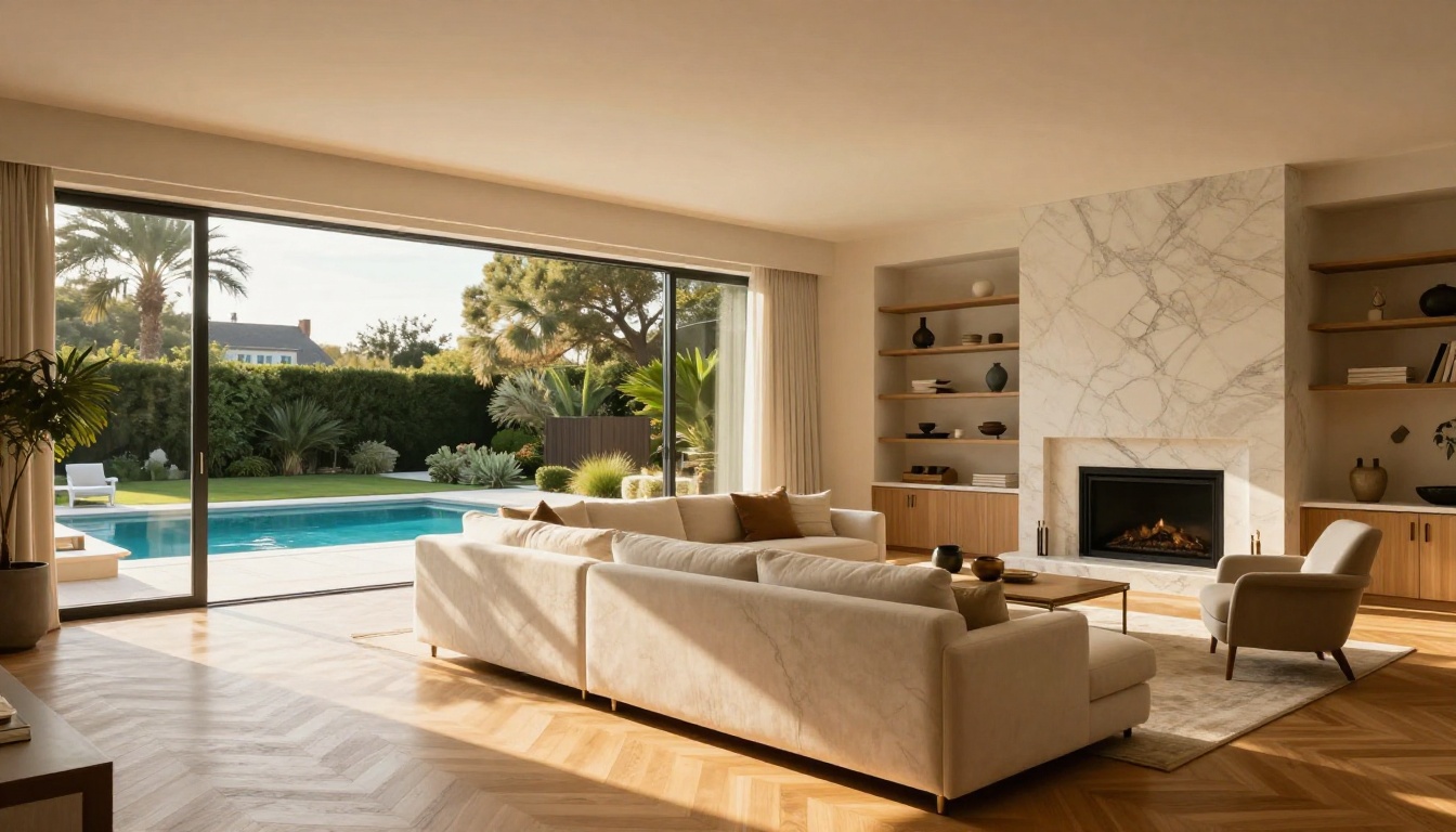 Luxury home interior for real estate listing photography