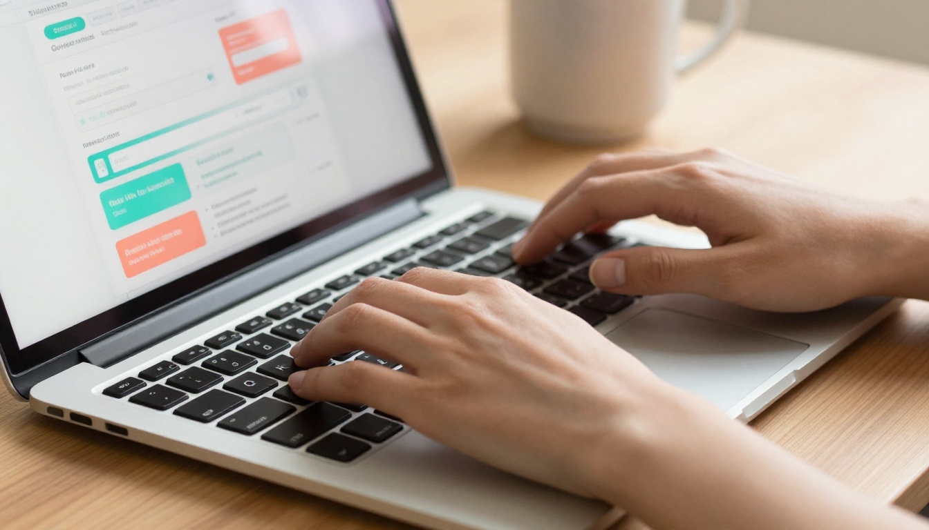 Email newsletter open on a laptop with interactive elements visible Email newsletter open on a laptop with interactive elements visible