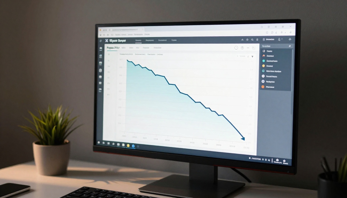 Analytics dashboard showing page load speed metrics Analytics dashboard showing page load speed metrics