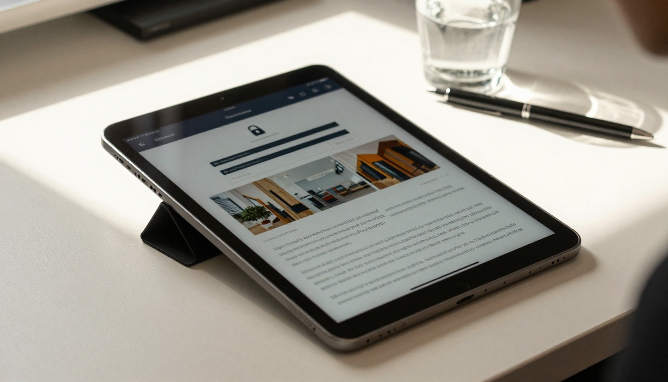 Tablet device showing a content gate on a digital flipbook requesting email before access Tablet device showing a content gate on a digital flipbook requesting email before access
