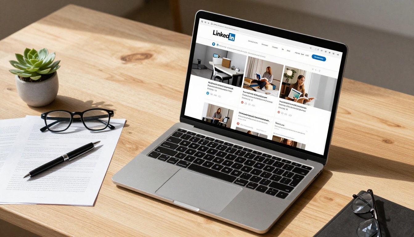 LinkedIn professional sharing a digital magazine