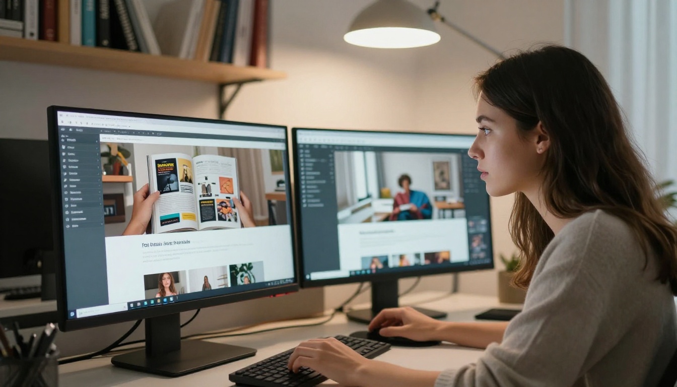 Web designer embedding flipbook into website