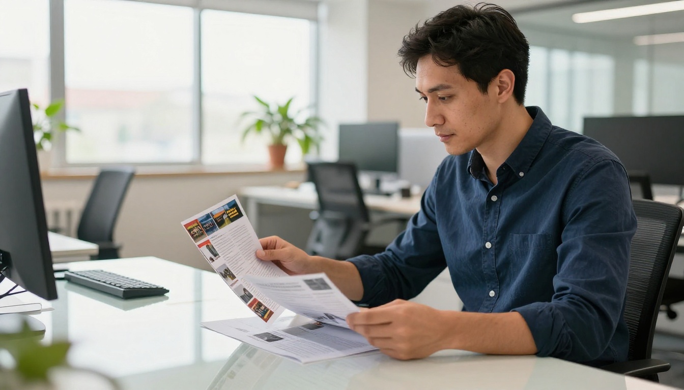 Comparing quality of free and paid brochures
